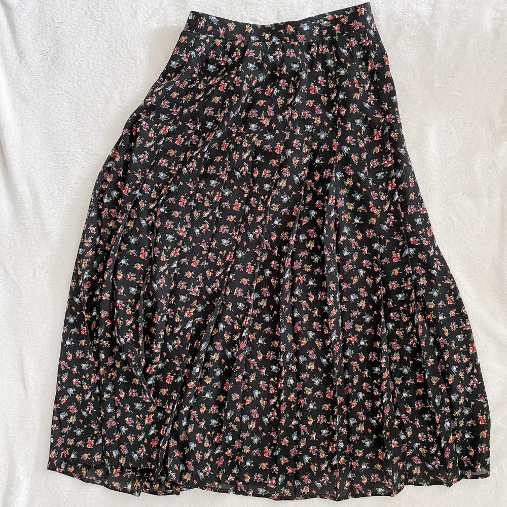 Talbots Flowy Midi Skirt